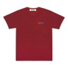 Comme Des Garçons Play (wmns) Comme Des Garcons Play Two Hearts Logo 'burgundy' In Red