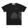 Comme Des Garçons Play (wmns) Comme Des Garcons Play Upside Down Three Hearts Tee 'black'