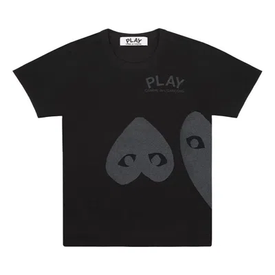 Comme Des Garçons Play (wmns) Comme Des Garcons Play Upside Down Three Hearts Tee 'black'