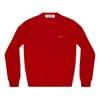 Comme Des Garçons Play (wmns) Comme Des Garcons Play V-neck Pullover Double Emblem 'red'
