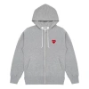 Comme Des Garçons Play (wmns) Comme Des Garcons Play Zip Hooded Jacket 'grey'