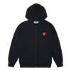 Comme Des Garçons Play (wmns) Comme Des Garcons Play Zip Hooded Sweatshirt With Red Family Heart 'black'