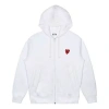 Comme Des Garçons Play (wmns) Comme Des Garcons Play Zip Hooded Sweatshirt With Red Family Heart 'white'