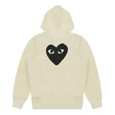 Comme Des Garçons Play (wmns) Comme Des Garcons Play Zip Hoodie Big Black Heart 'beige'