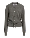 Comme Des Garçons Play Woman Cardigan Grey Size L Wool In Gray
