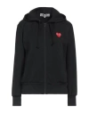 Comme Des Garçons Play Woman Sweatshirt Black Size Xxl Polyester In Black