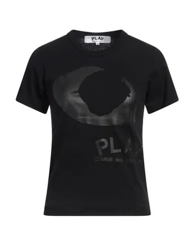 Comme Des Garçons Play Eye Print T-shirt In Nero
