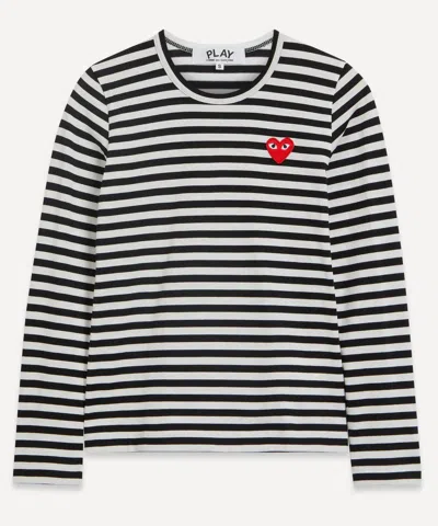 Comme Des Garçons Play Comme Des Garcons Play Women's Long-sleeve Striped T-shirt