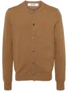 COMME DES GARÇONS PLAY WOOL CARDIGAN