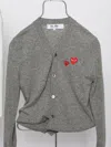 COMME DES GARÇONS PLAY WOOL CARDIGAN