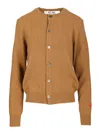 Comme Des Garçons Play Wool Cardigan Knitwear Beige In Brown