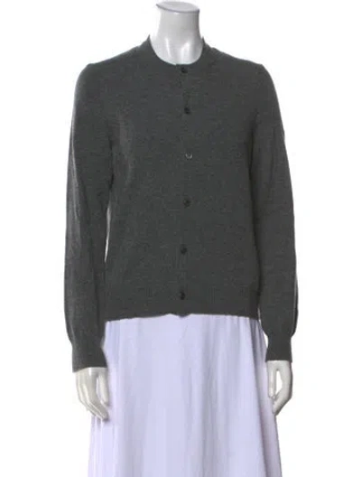 Pre-owned Comme Des Garçons Play Wool Crew Neck Sweater In Gray