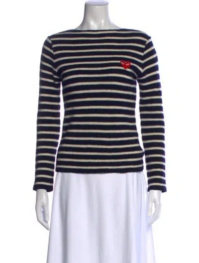 Pre-owned Comme Des Garçons Play Wool Sweater