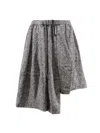 Comme Des Garçons Play Wool Trousers Skirt In Gray