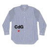 Comme Des Garçons Play Comme Des Garcons Play X Cdg Striped Shirt 'blue' In Gray