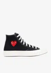 Comme Des Garçons Play X Converse Chuck Taylor® All Star® Heart High Top Sneaker In Black