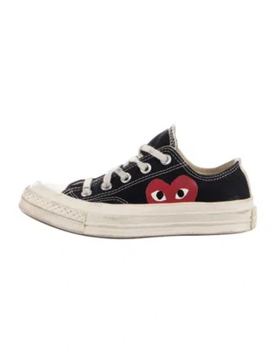 Pre-owned Comme Des Garçons Play X Converse Canvas Sneakers In Multi