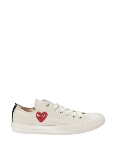Comme Des Garçons Play X Converse Chuck 70 Big Heart Sneakers In Neutral
