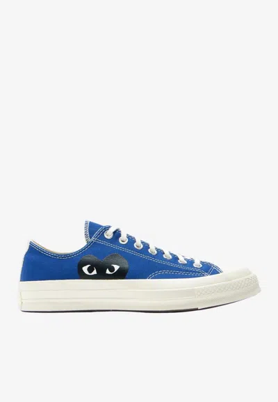 Comme Des Garçons Play X Converse Chuck 70 Canvas Sneakers In Blue