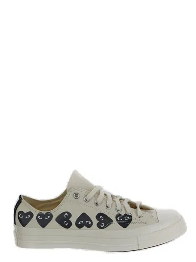 Comme Des Garçons Play X Converse Chuck 70 Heart Printed Lace In White