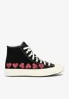 Comme Des Garçons Play Black Converse Edition Chuck 70 Multi Heart Sneakers