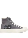 Comme Des Garçons Play X Converse Chuck 70 High-top Sneakers In Gray