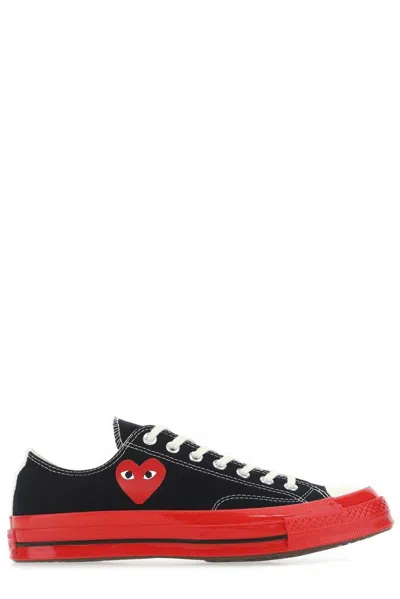 Comme Des Garçons Play X Converse Chuck 70 Lace-up Sneakers In Nero