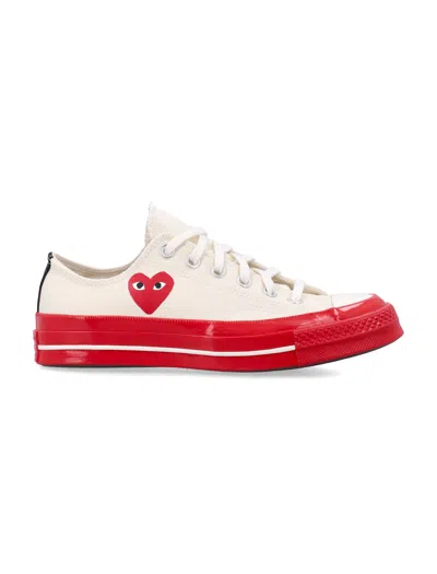 COMME DES GARÇONS COMME DES GARÇONS PLAY X CONVERSE CHUCK 70 LOW-TOP SNEAKERS