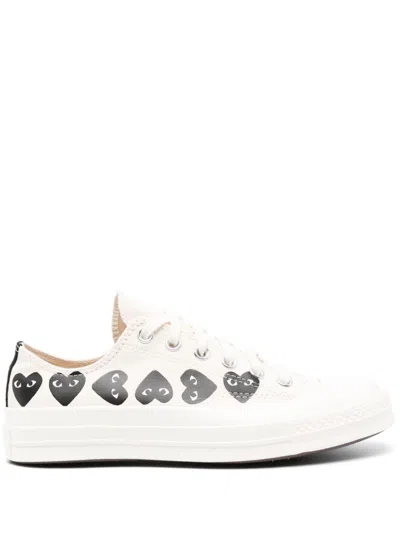 COMME DES GARÇONS PLAY COMME DES GARÇONS PLAY X CONVERSE CHUCK 70 MULTI HEART CANVAS SNEAKERS
