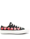 Comme Des Garçons Play X Converse Comme Des Garcons Play X Converse Chuck 70 Multi Heart Low Top In Black