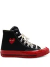Comme Des Garçons Play X Converse Chuck 70 Sneakers In Black