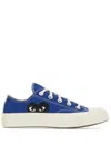 Comme Des Garçons Play Blue Converse Edition Half Heart Chuck 70 Low Sneakers In Blue