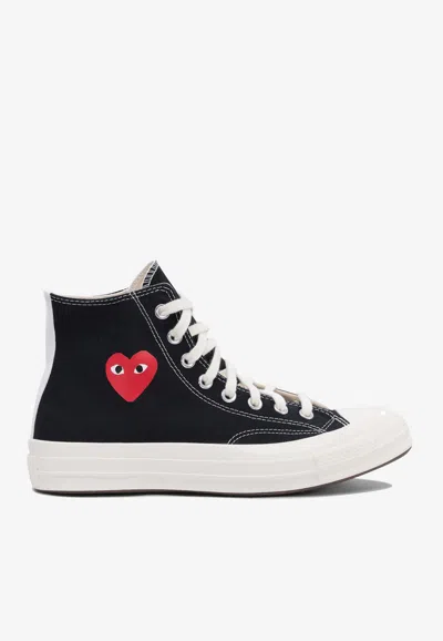 COMME DES GARÇONS PLAY X CONVERSE CHUCK 70 SPRING  HIGH-TOP SNEAKERS