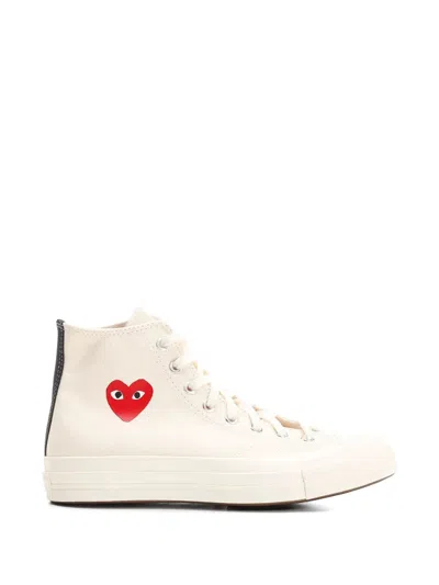 Comme Des Garçons Play X Converse Chuck Taylor All Star Heart-print Sneakers In White