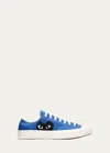 Comme Des Garçons Play Blue Converse Edition Half Heart Chuck 70 Low Sneakers In Blue