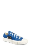 Comme Des Garçons Play X Converse Chuck Taylor® Hidden Heart Low Top Sneaker In Blue