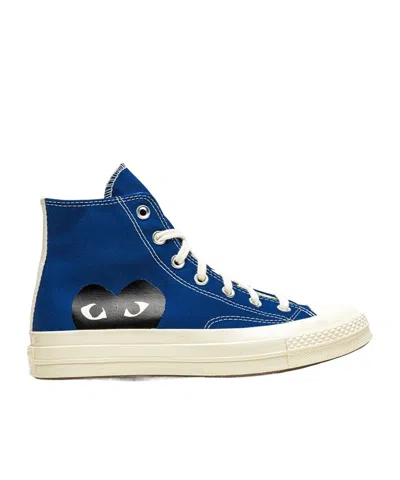 Comme Des Garçons Play Comme Des Garcons Play X Converse Chuck Taylor Logo Logo High Upper Board Shoes In Blue
