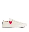 Comme Des Garçons Play Off-white Converse Edition Chuck 70 Cdg Ox Sneakers In White