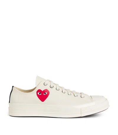 COMME DES GARÇONS PLAY X CONVERSE HEART CHUCK TAYLOR ALL STAR '70 LOW-TOP SNEAKERS