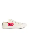 Comme Des Garçons Play Off-white Converse Edition Half Heart Chuck 70 Low Sneakers In White