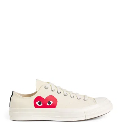 COMME DES GARÇONS PLAY X CONVERSE HEART CHUCK TAYLOR ALL STAR '70 LOW-TOP SNEAKERS