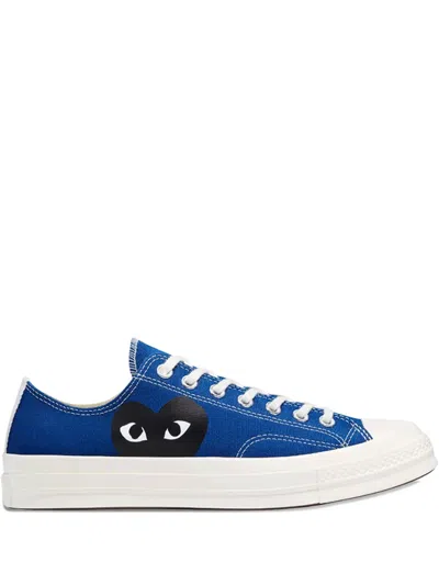 Comme Des Garçons Play X Converse Heart-logo Sneakers In Blue