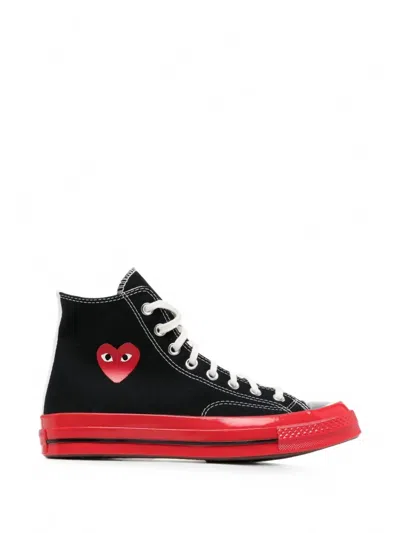 Comme Des Garçons Play X Converse Heart-print High-top Sneakers In Multi
