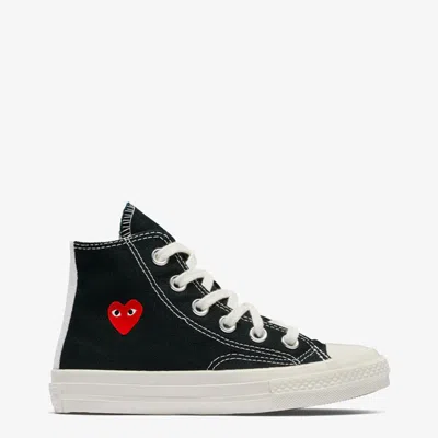 Comme Des Garçons Comme Des Garcons Play X Converse Kids Heart High Top Sneakers In Black