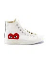 Comme Des Garçons Play Comme Des Garcons Play X Converse Love Printed High-top Leisure Sneakers In White