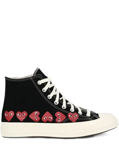 Comme Des Garçons Play X Converse Chuck 70 Hi Sneakers In Black