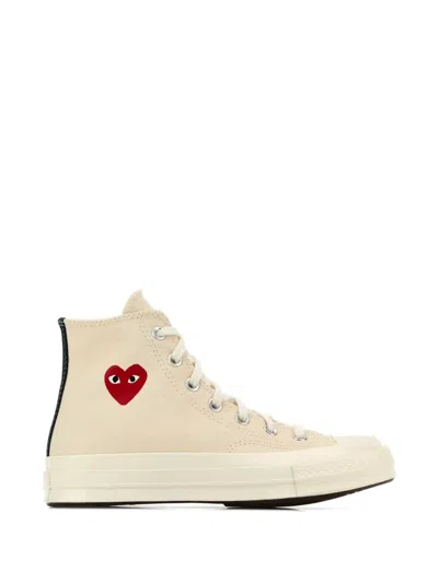 Comme Des Garçons Play X Converse 레이스업 하트 로고 스니커즈 In Neutral