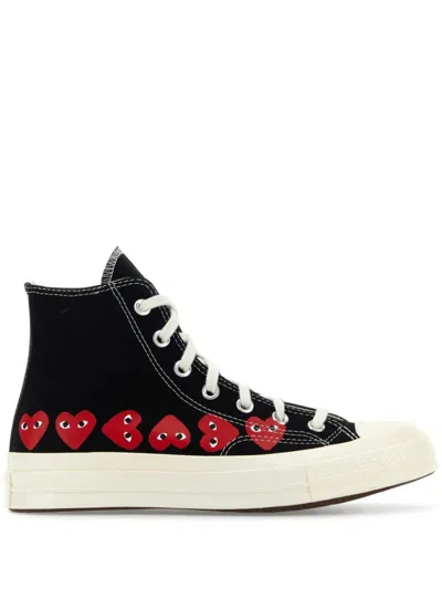 Comme Des Garçons Play Sneakers With Hearts Comme Des Garcons Play In Black
