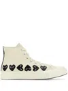 Comme Des Garçons Play Multi Heart Converse X Comme Des Gar S Play Hi-top Sneakers In Neutrals