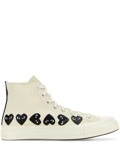 Comme Des Garçons Play Multi Heart Converse X Comme Des Gar S Play Hi-top Sneakers In Multicolor